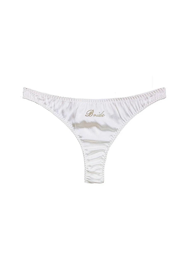 Bridal Silk Luxe Thong