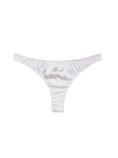 Bridal Silk Luxe Thong