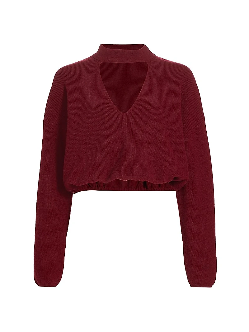 Chocker Wool Keyhole Sweater