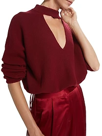 Chocker Wool Keyhole Sweater