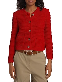 Gaspard Knit Cotton-Blend Cardigan