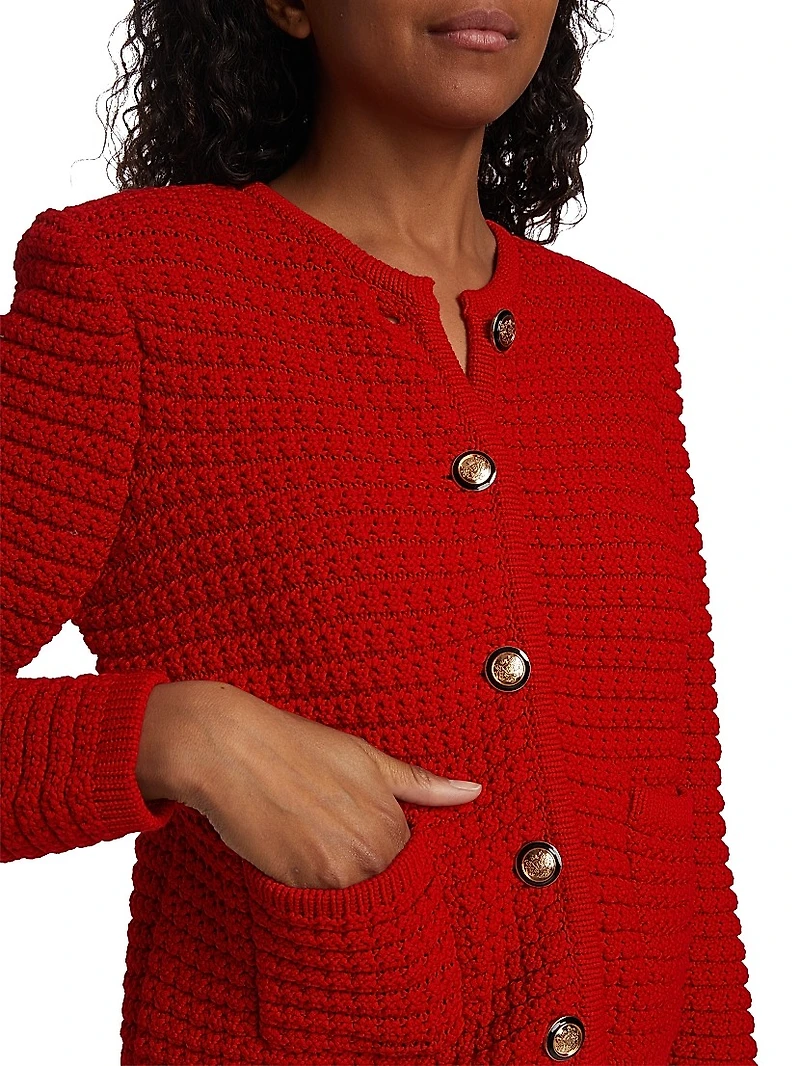 Gaspard Knit Cotton-Blend Cardigan