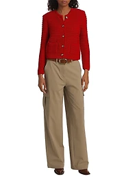Gaspard Knit Cotton-Blend Cardigan