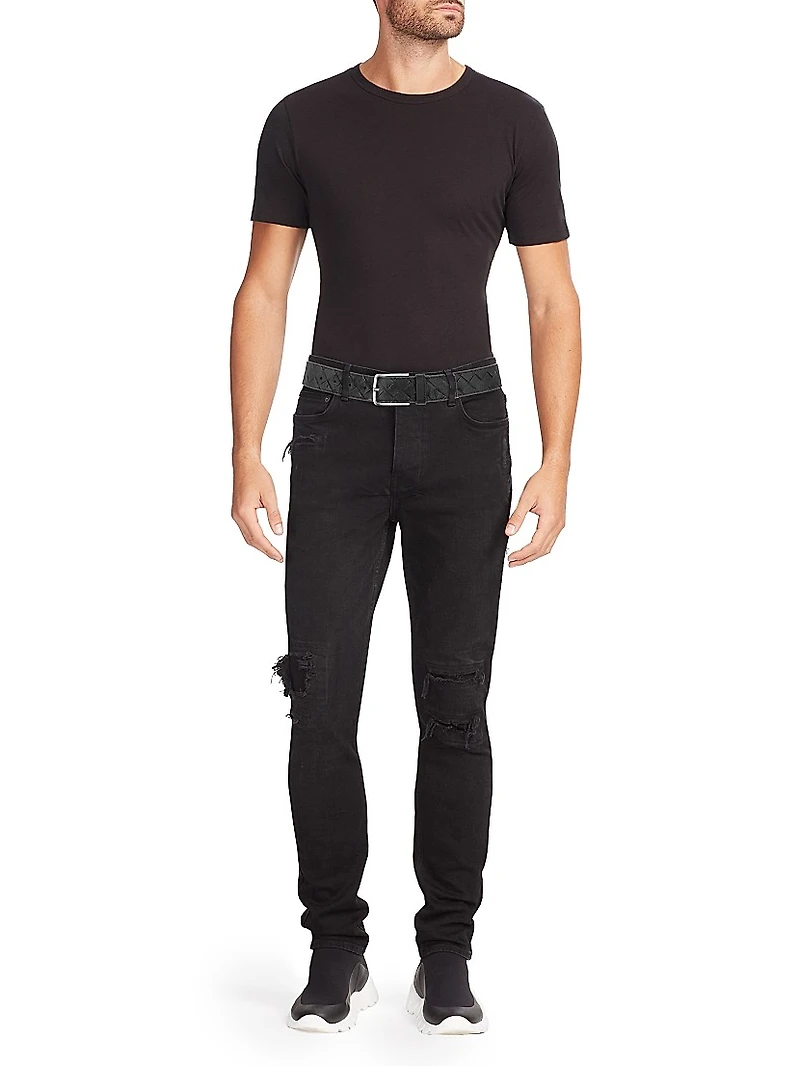 Intrecciato Leather Belt