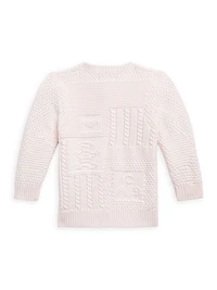 Baby Girl's Cotton Knit Pants