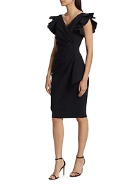 Beaurisse Ruffled Sheath Dress