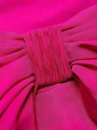 Valentina Silk Bow-Embellished Minidress