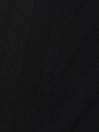 Turtleneck Keyhole Knit Reversible Minidress