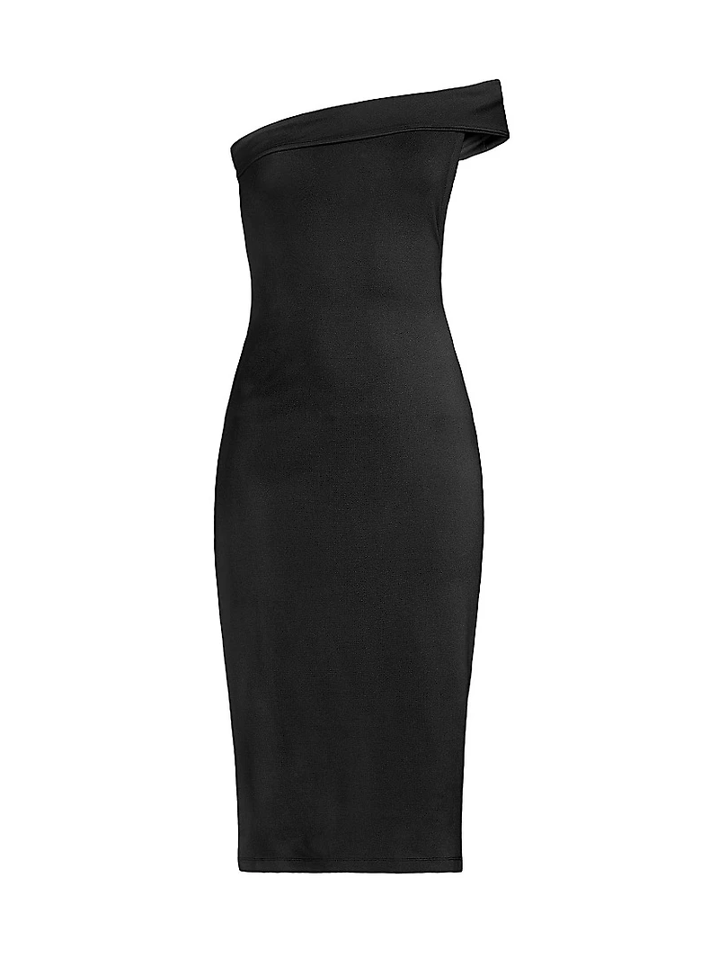 Off-the-Shoulder Open-Back Dress