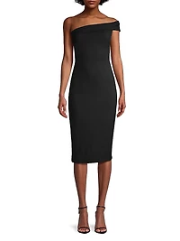 Off-the-Shoulder Open-Back Dress