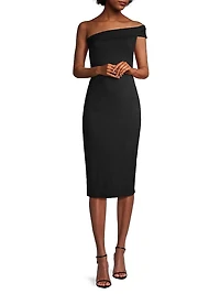 Off-the-Shoulder Open-Back Dress