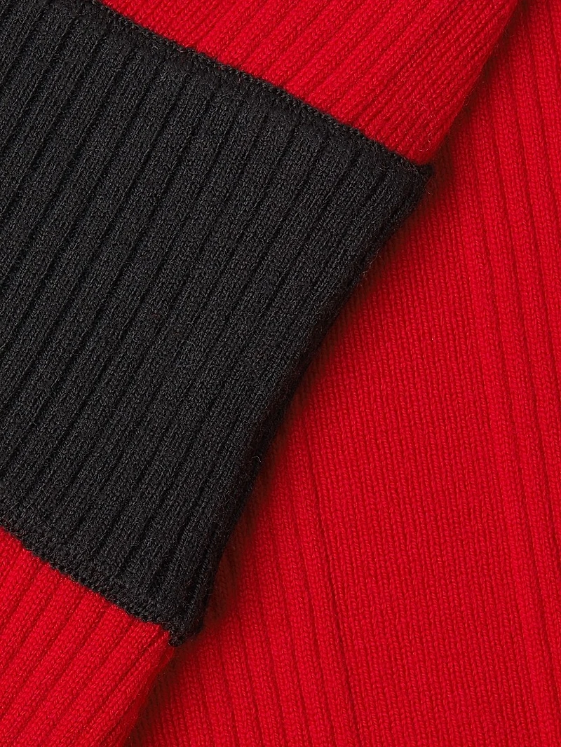 Ribbed Merino Halter Dress