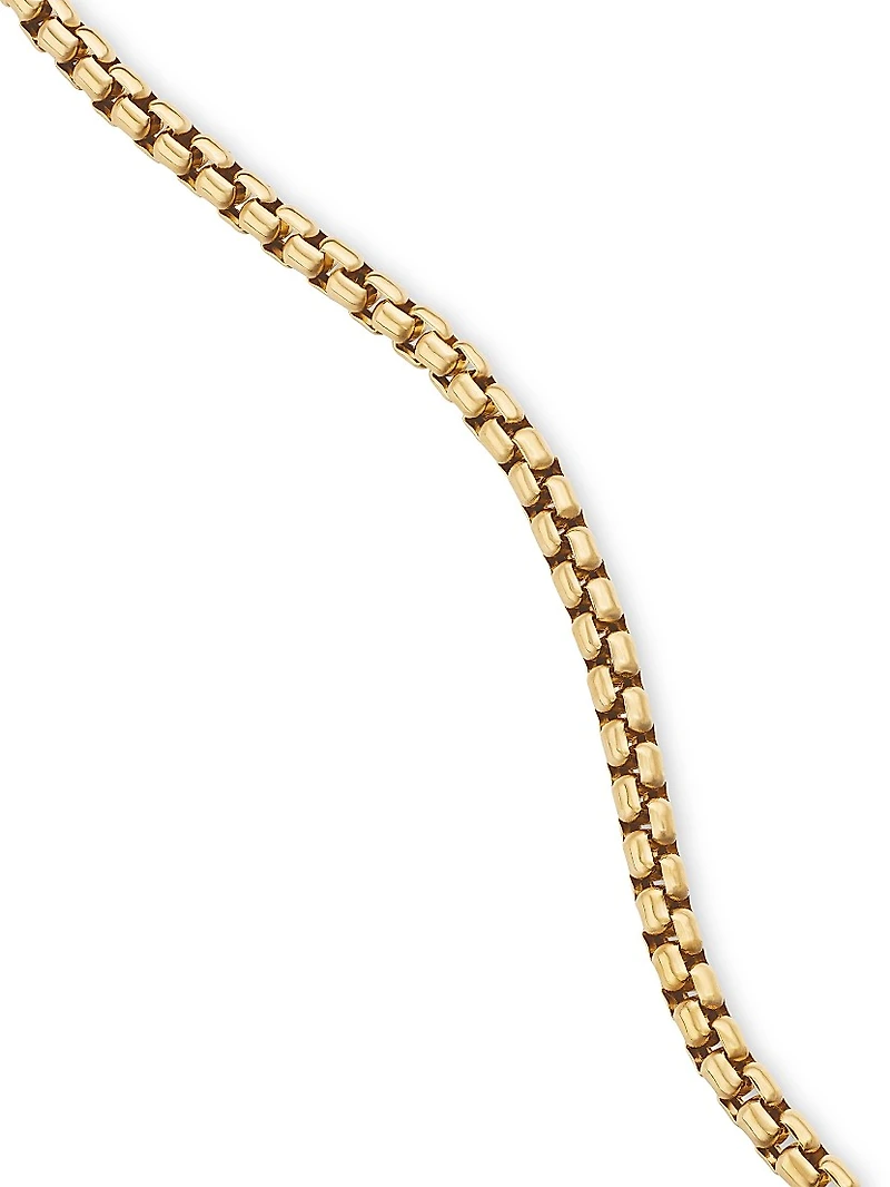 Box Chain Necklace 18K Yellow Gold