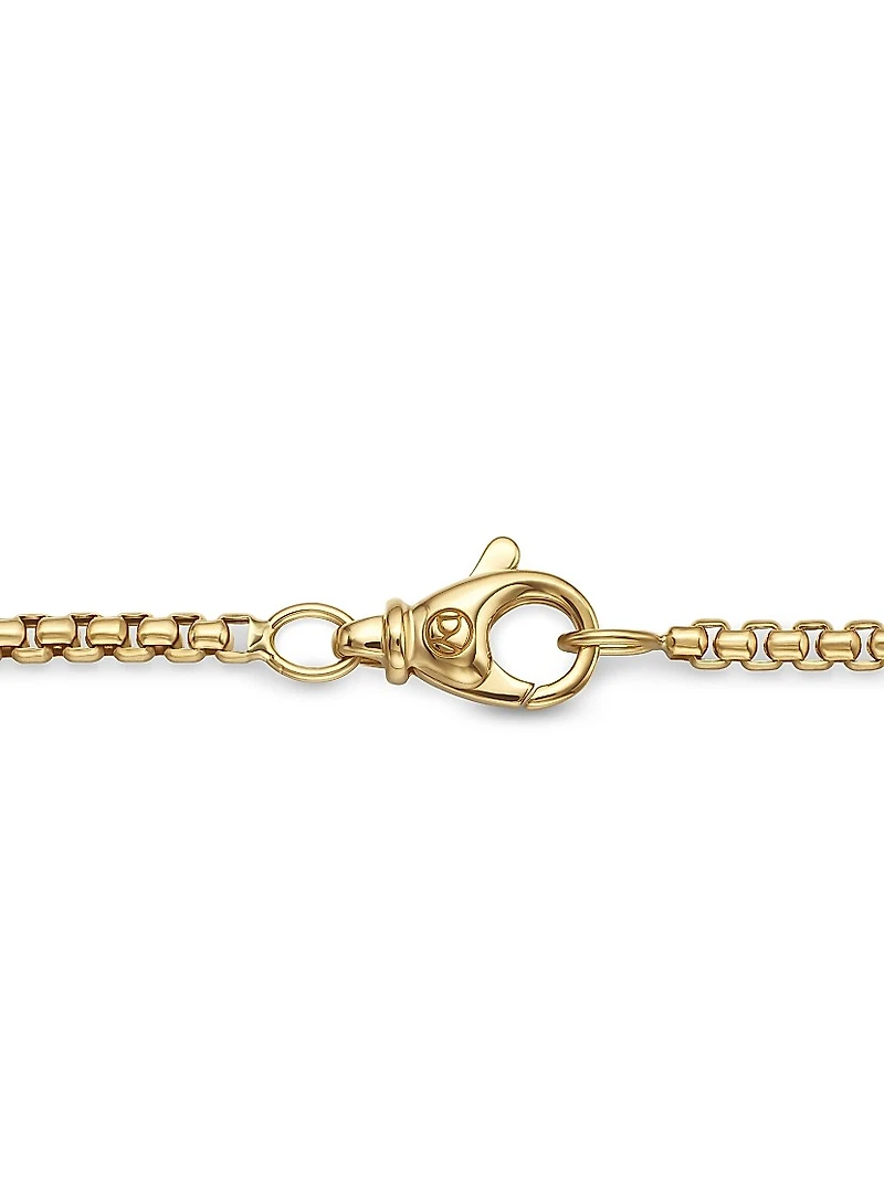 Box Chain Necklace 18K Yellow Gold