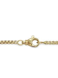 Box Chain Necklace 18K Yellow Gold
