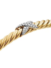 X Cablespira Station Bracelet 18K Yellow Gold
