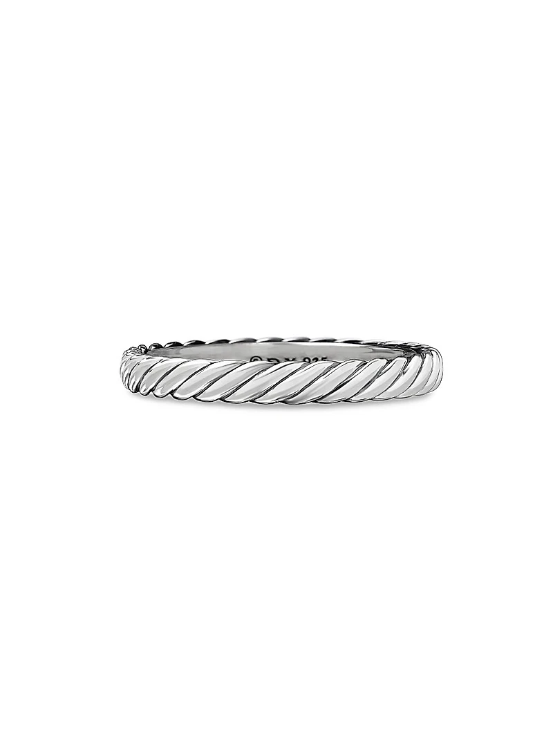 Cable Collectibles Stack Ring Sterling Silver, 3mm