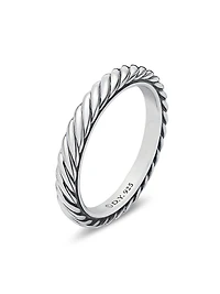 Cable Collectibles Stack Ring Sterling Silver, 3mm