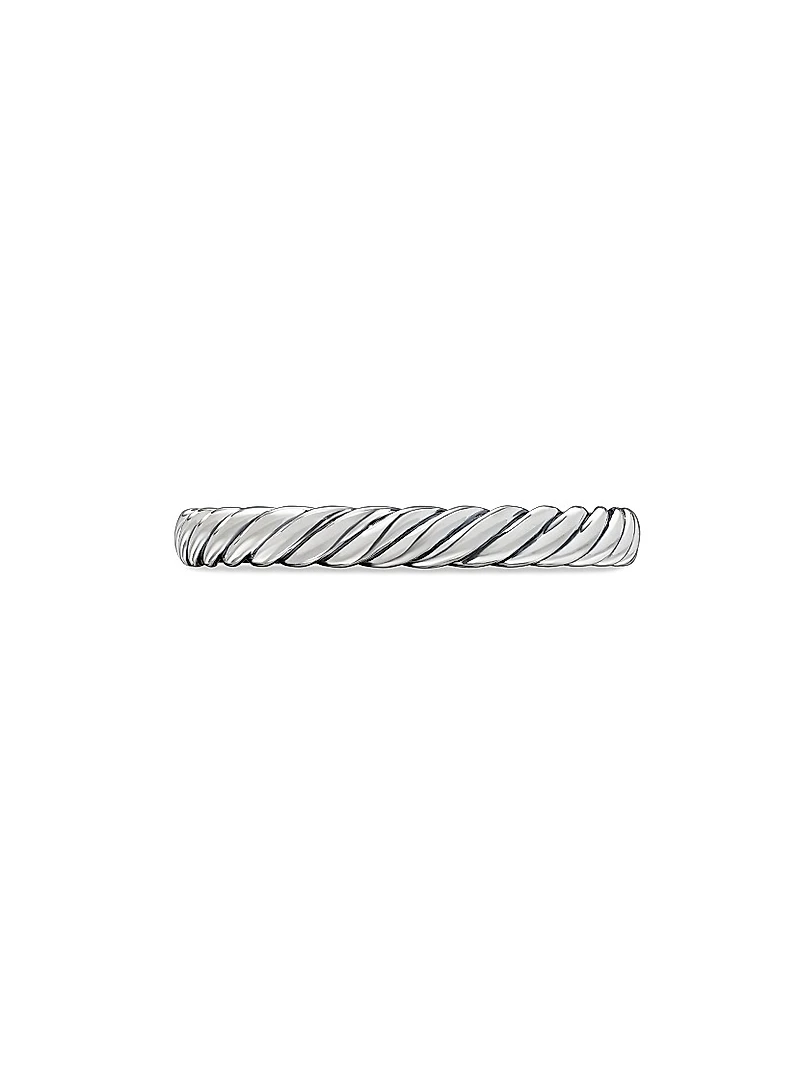 Cable Collectibles Stack Ring Sterling Silver, 3mm