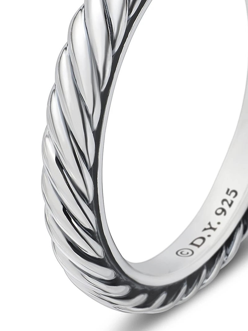 Cable Collectibles Stack Ring Sterling Silver, 3mm