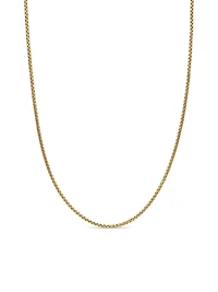 Box Chain Necklace 18K Rose Gold