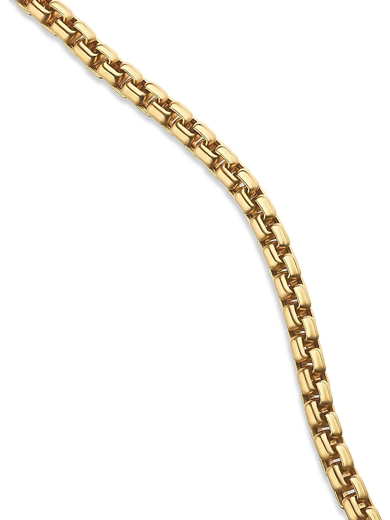Box Chain Necklace 18K Rose Gold