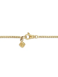 Box Chain Necklace 18K Rose Gold
