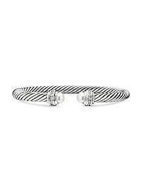 Cable Classics Bracelet With Pearls & Diamonds