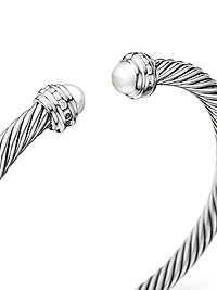 Cable Classics Bracelet With Pearls & Diamonds