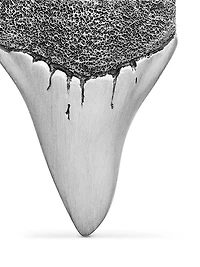 Shark Tooth Amulet in Sterling Silver, 25.8mm