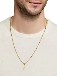 Cross Amulet in 18K Yellow Gold, 19mm