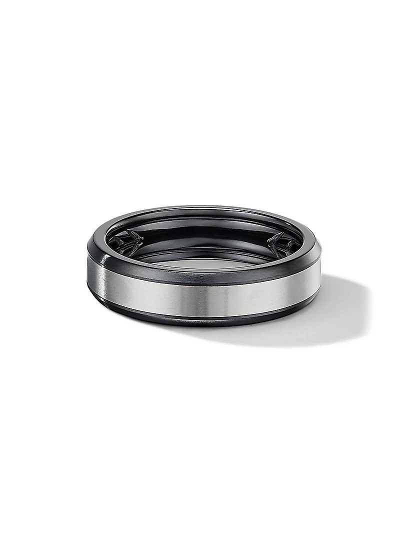 Titanium Beveled Band Ring