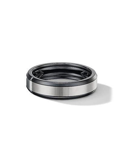 Titanium Beveled Band Ring