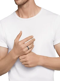Titanium Beveled Band Ring