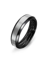 Titanium Beveled Band Ring
