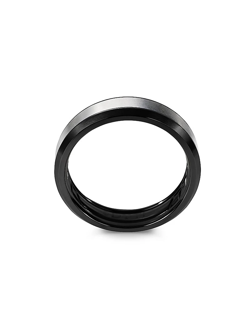 Titanium Beveled Band Ring
