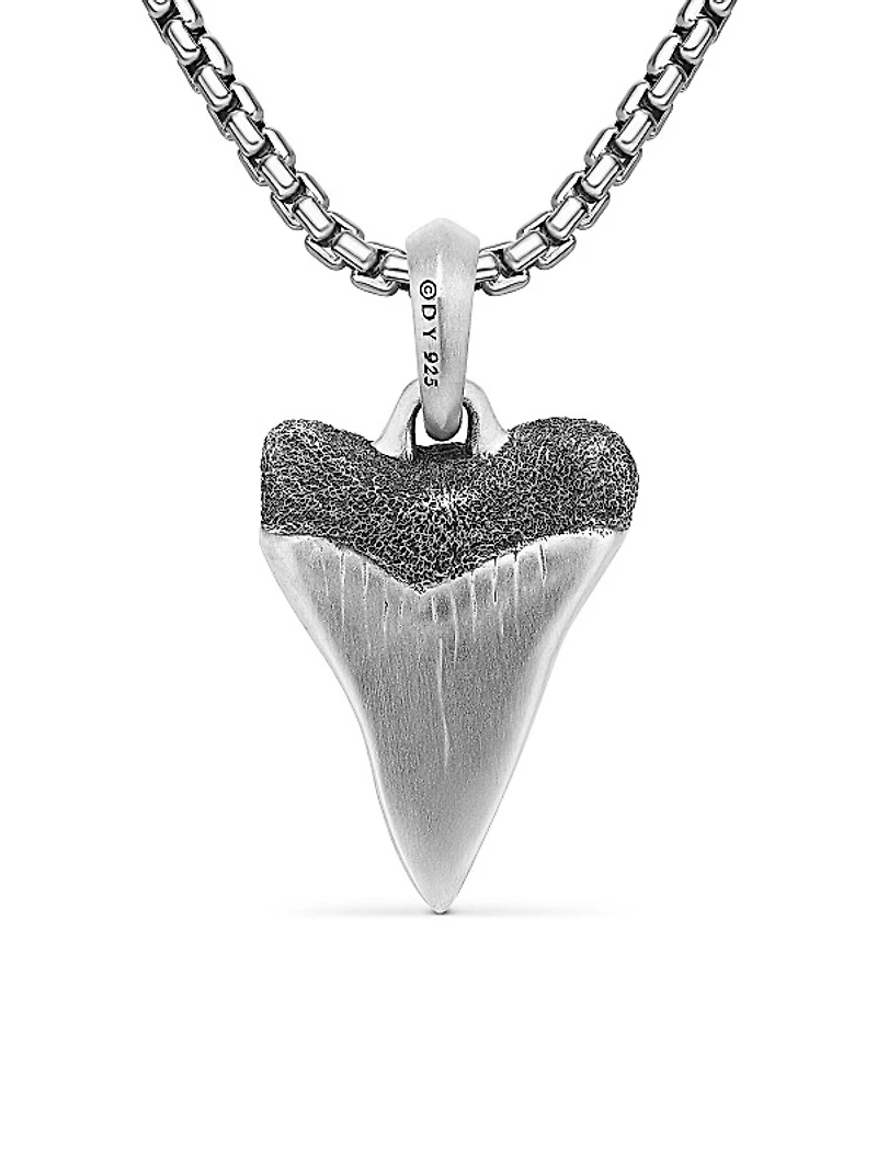 Shark Tooth Amulet in Sterling Silver