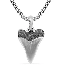 Shark Tooth Amulet in Sterling Silver