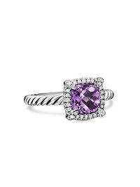 Petite Chatelaine® Pavé Bezel Ring with Diamonds