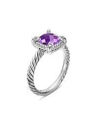 Petite Chatelaine® Pavé Bezel Ring with Diamonds