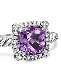 Petite Chatelaine® Pavé Bezel Ring with Diamonds