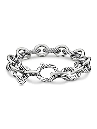 Oval Link Chain Bracelet Sterling Silver