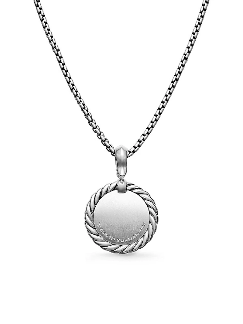 Initial Charm Necklace in Sterling Silver