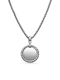 Initial Charm Necklace in Sterling Silver