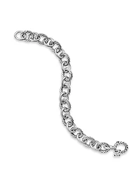 Oval Link Chain Bracelet Sterling Silver