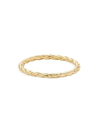 Liv 14K Yellow Gold Rope Ring