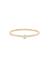 Eden 14K Yellow Gold & 0.05 TCW Diamond Ring