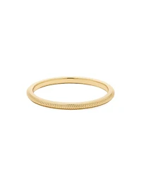 Iris 14K Gold Textured Band Ring