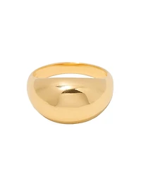 Alexi 14K-Yellow-Gold Vermeil Domed Ring
