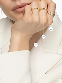 Cable Collectibles Stack Ring 18K White Gold